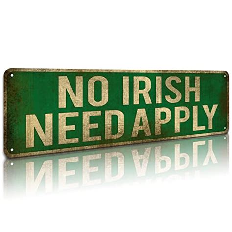 authentic no irish need apply sign for sale